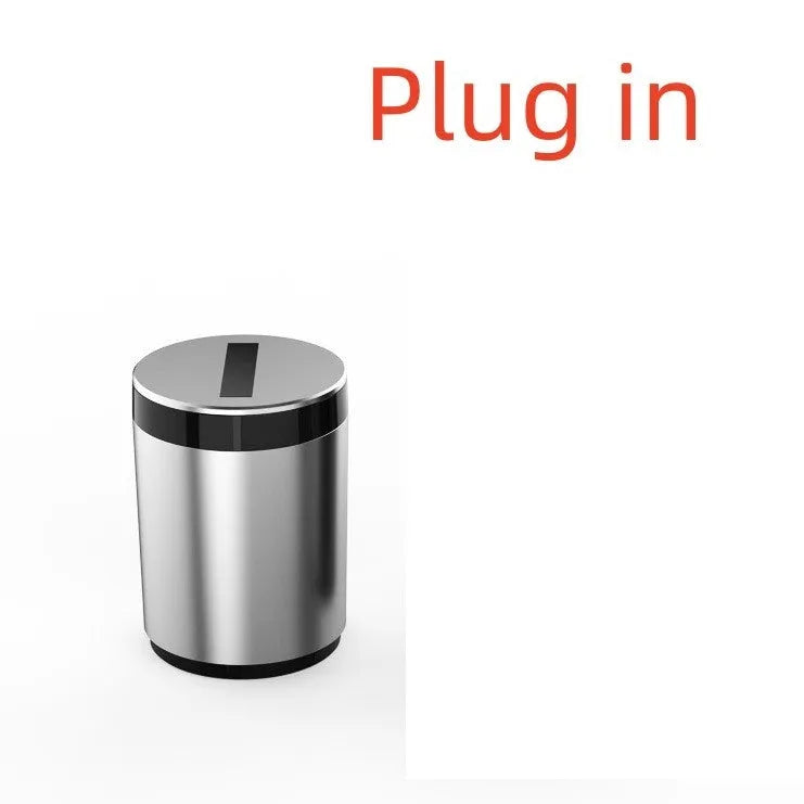 Intelligent induction ashtray with automatic opening, aluminium alloy construction, grey colour
