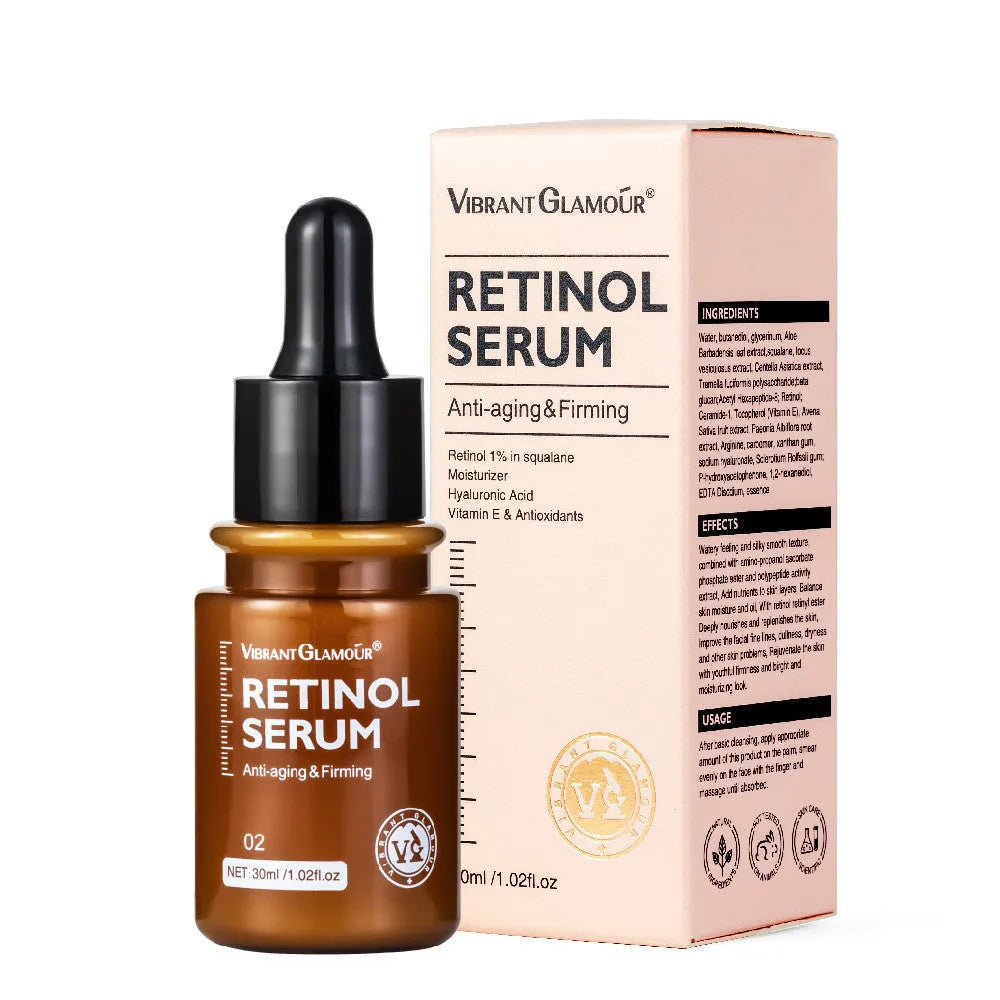 30ml retinol facial serum in liquid form for reducing dry lines and fine lines
