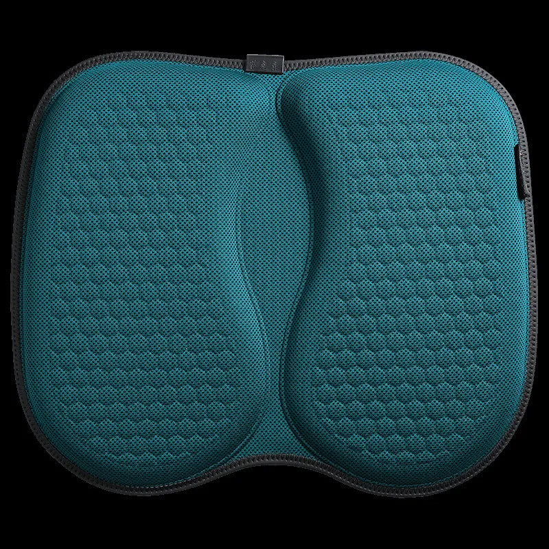 Honeycomb gel car seat cushion in breathable honeycomb pattern, 40x35x2cm, black colour