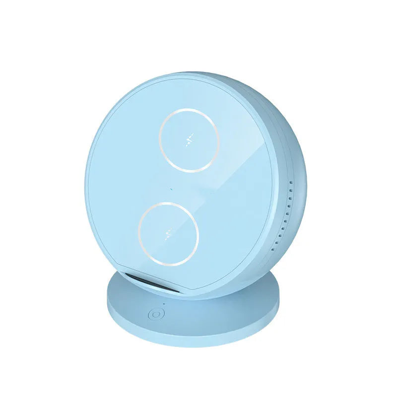 Universal mobile phone wireless charging holder with built-in Bluetooth speaker in four colour options