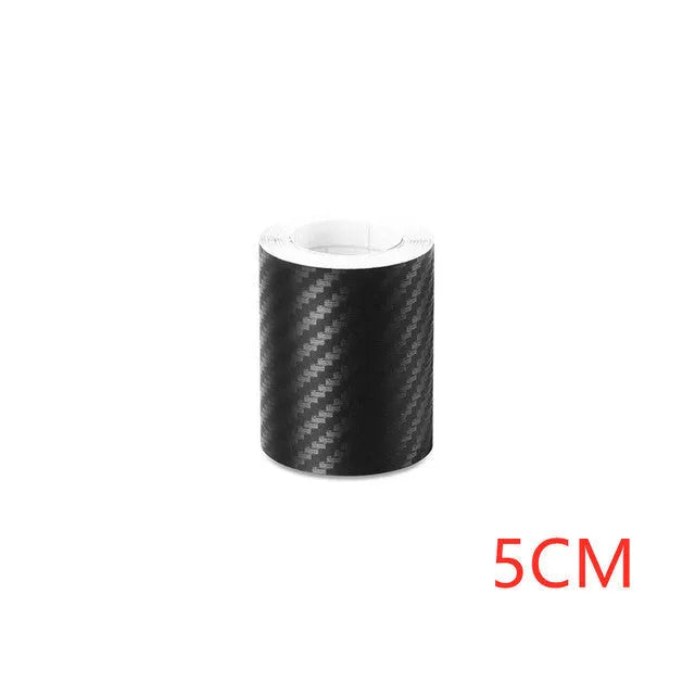 Matte carbon fibre pattern roll for car door sill and bumper protection in various width options