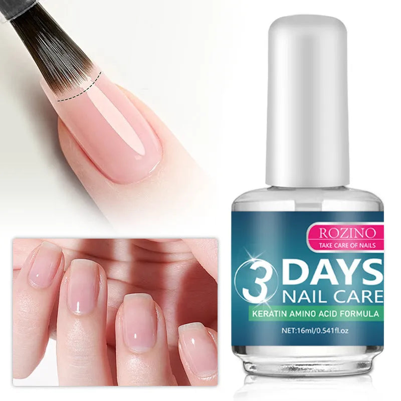 Functional waterproof nourishment oil nail polish 16ml transparent base coat quick-drying baking-free
