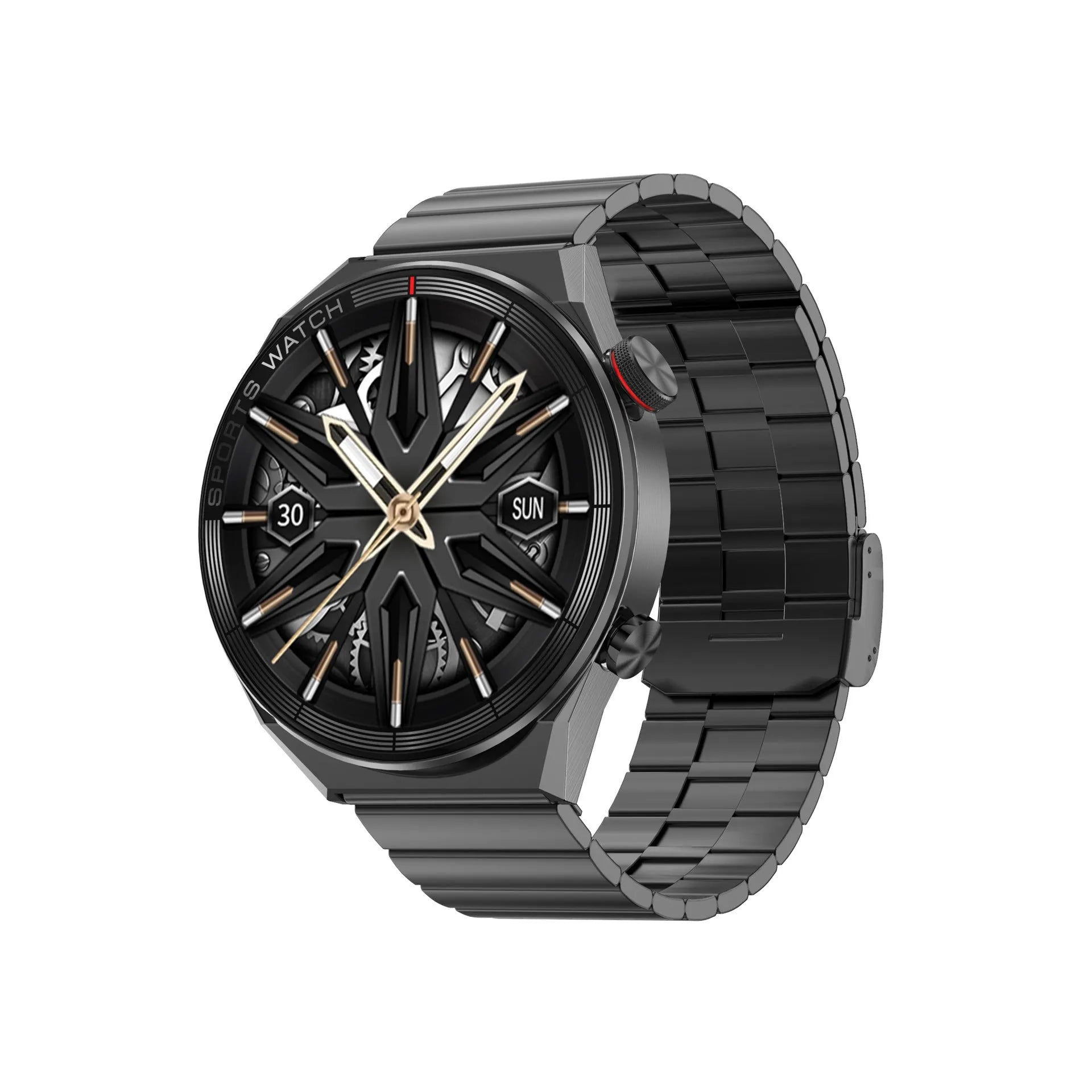 Large screen smart watch with Bluetooth call functionality and IP68 waterproof rating