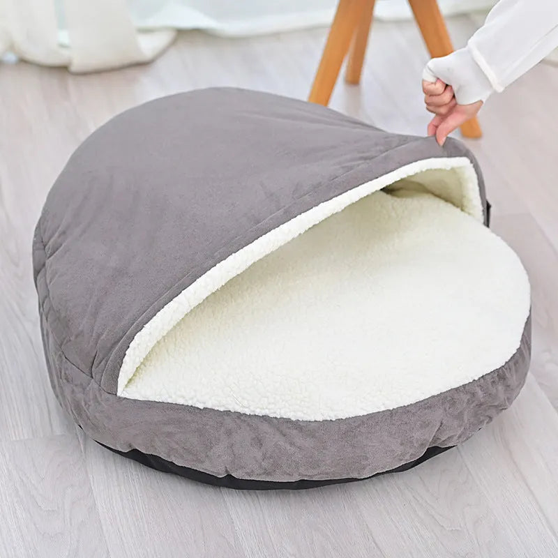 Brown removable washable cloth pet kennel for dogs in medium size