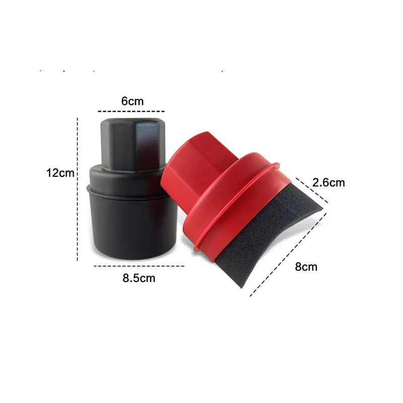 Car tyre polishing sponge brush with lid for tyre dressing application