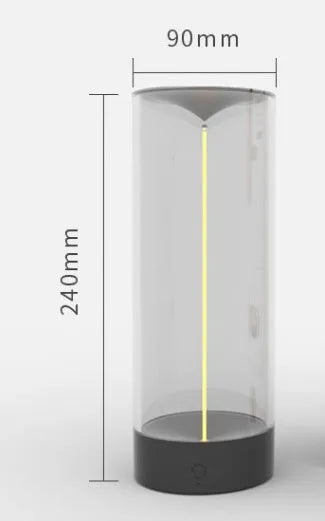 New LED camping light with Type-C rechargeable portable night light, 360-degree illumination, touch control, flexible magnetic filament