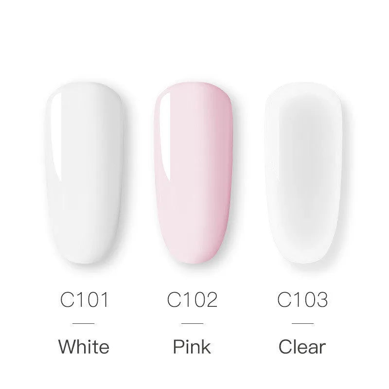 Nail styling carved powder and crystal liquid set in pink colour RE1004 for 3D nail art