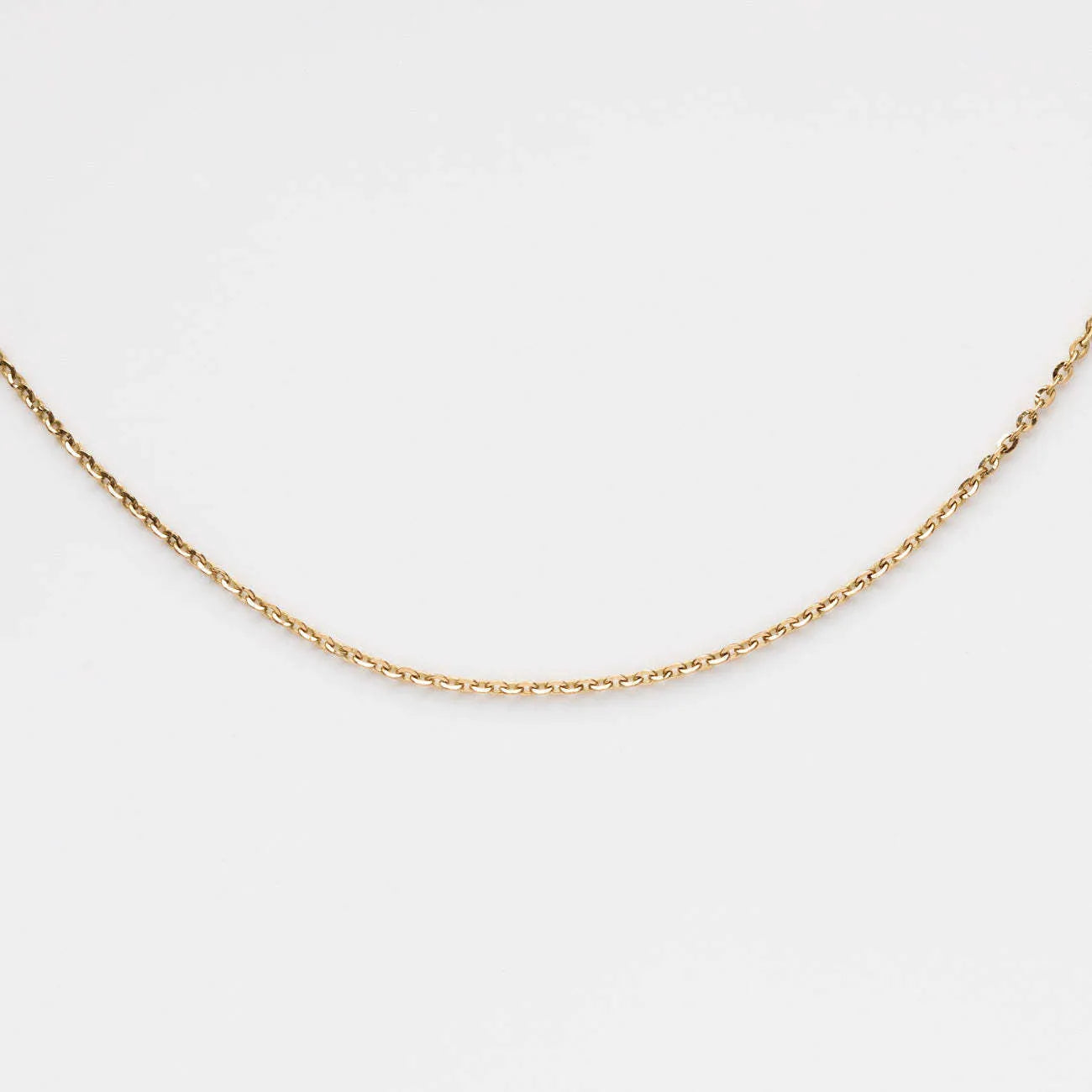 Stainless steel birthstone necklace with moon stone love pendant on copper O-ring chain, electroplated finish, geometric shape