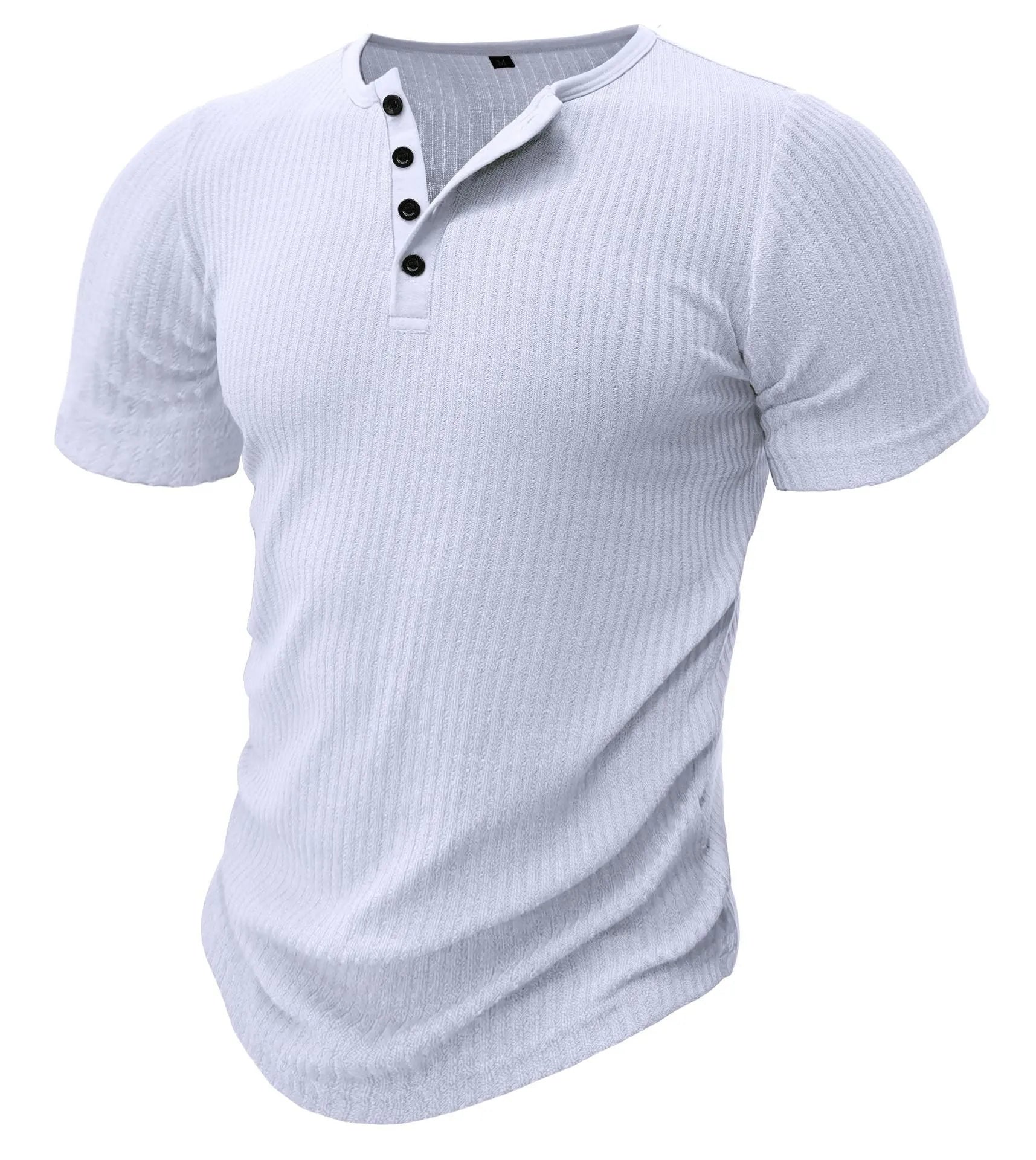 Men's slim-fit sports muscle t-shirt in polyester available in multiple colours
