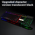 Glowing USB cable for gaming keyboards with RGB LEDs in white or black colour options