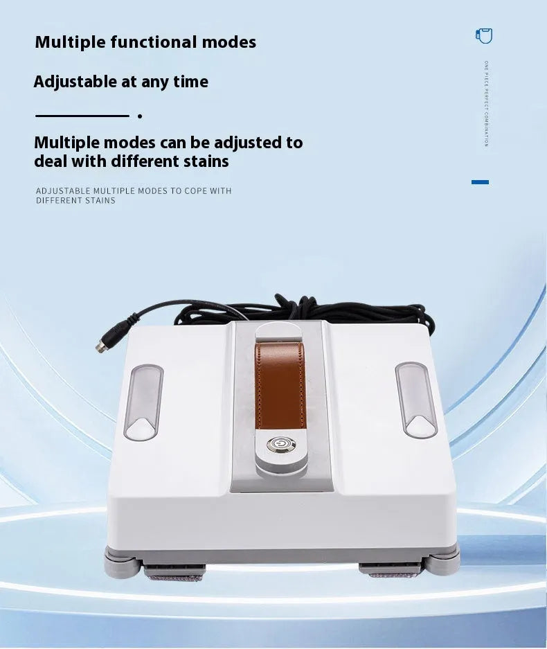 Intelligent window cleaning robot in white with 220mm dimensions for high-rise window washing