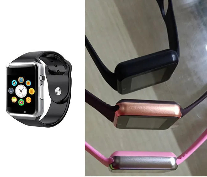 Android smart watch with 1.54-inch screen, GSM phone and camera functions in multiple colour options