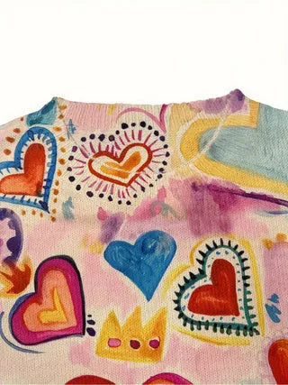Digital printed loose fit top with lapel collar in polyester fabric available sizes S to 5XL