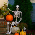 90cm tall poseable plastic skeleton model for Halloween garden and party decorations