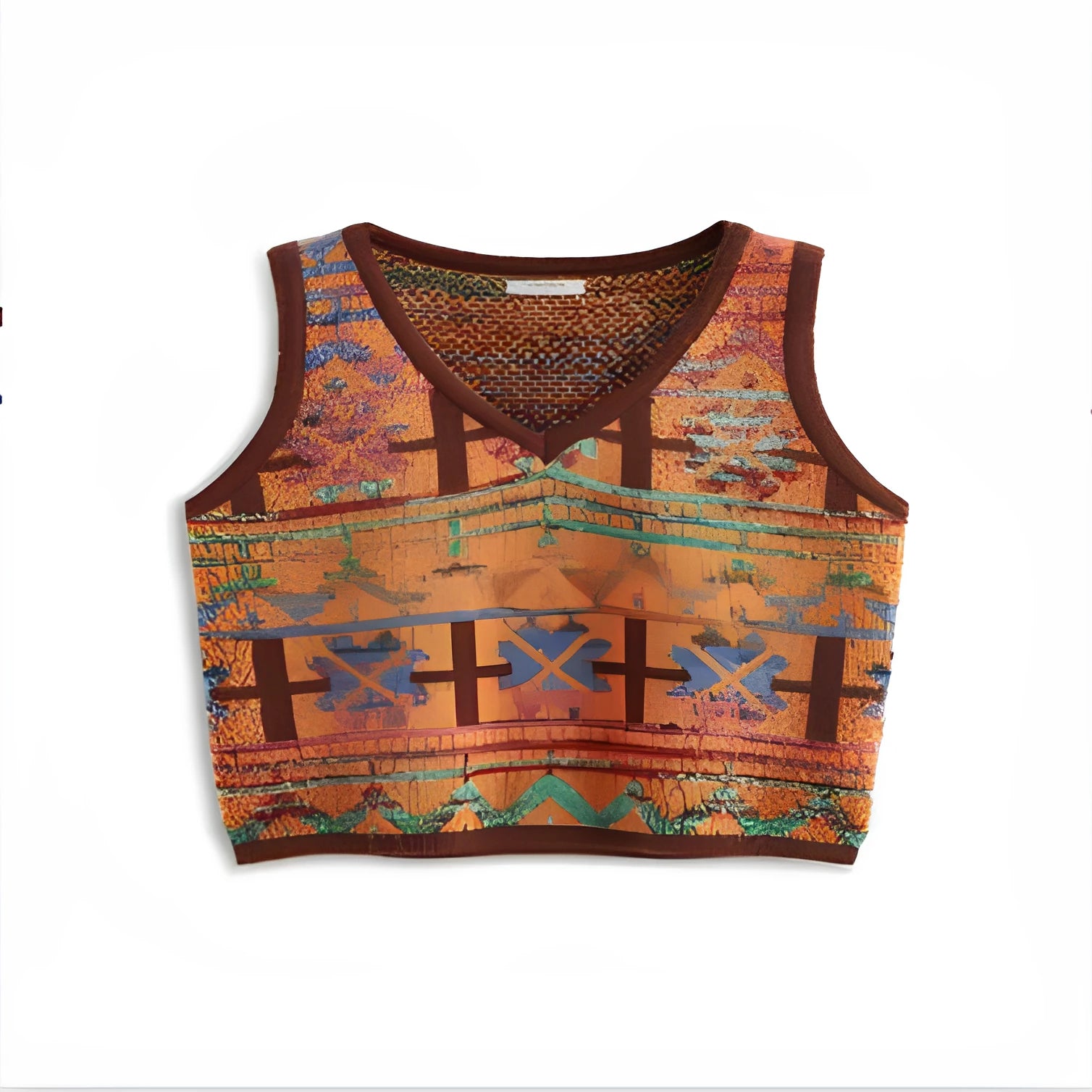Round neck short sleeve printing t-shirt in picture color showing loose fit bird eye cloth texture