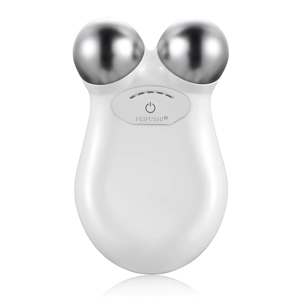 Pink micro current facial lifting device for skin rejuvenation and firming treatment