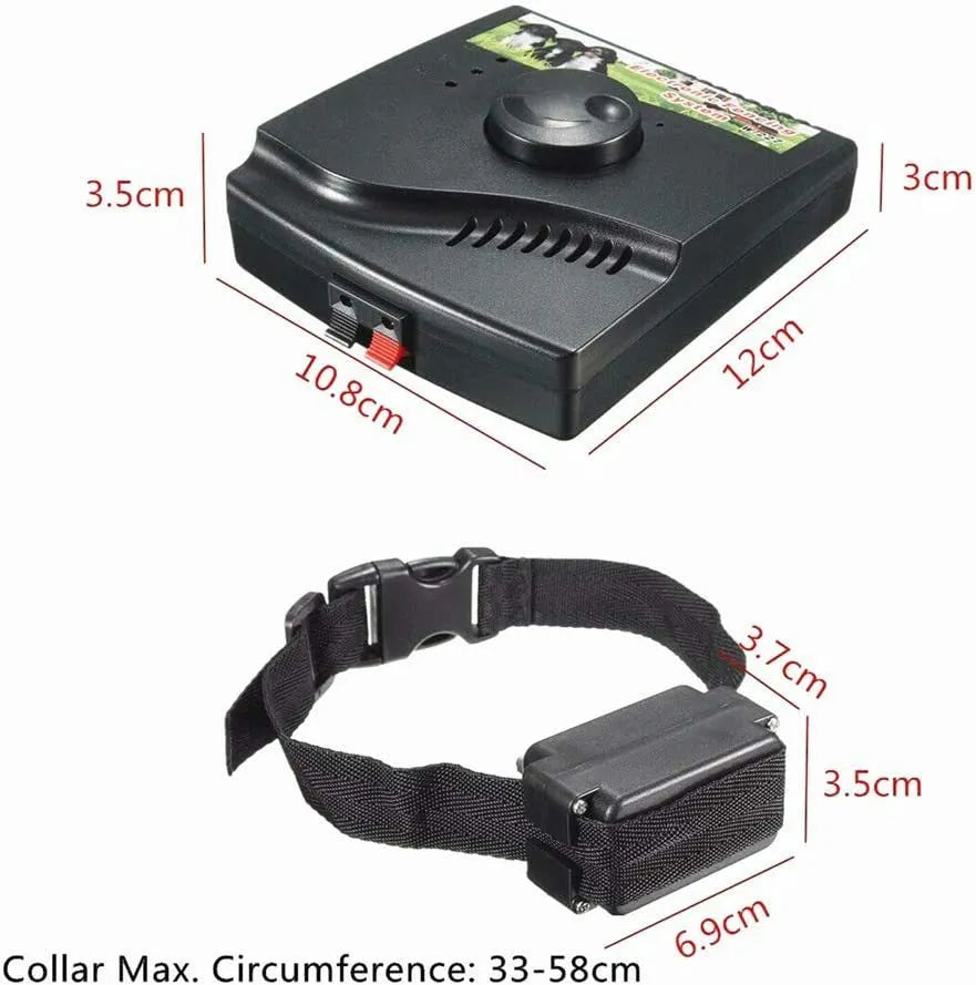 Smart pet fence collar training bark stopper with ABS construction and waterproof receiver for outdoor use
