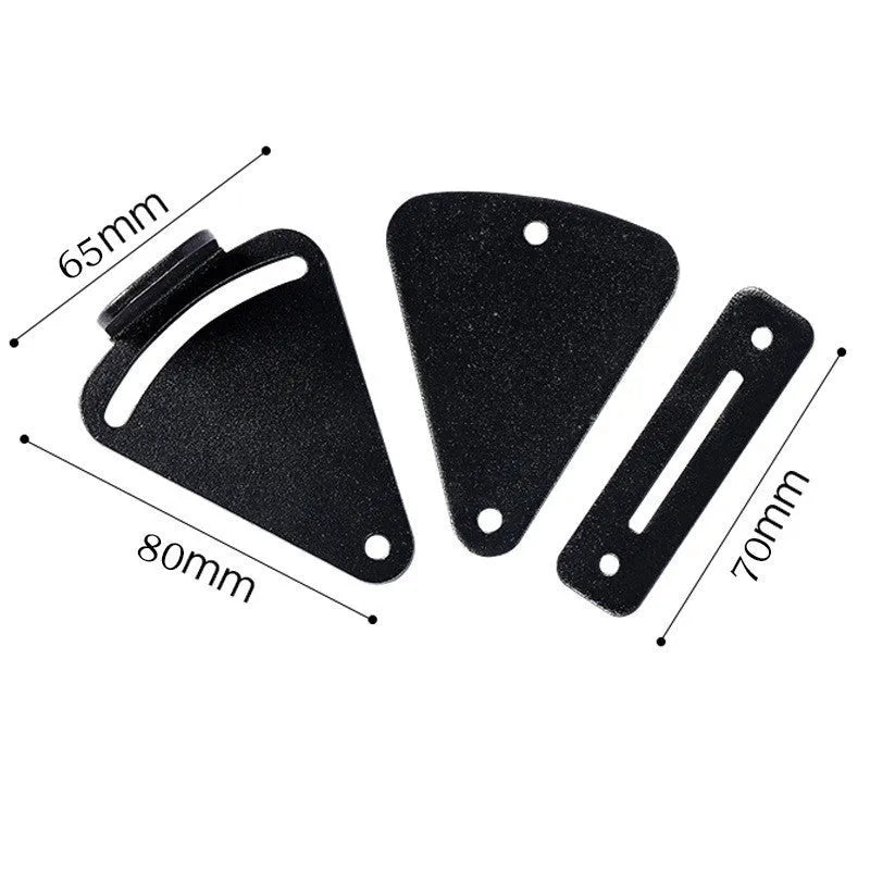 Black stainless steel sliding barn door lock for interior doors.