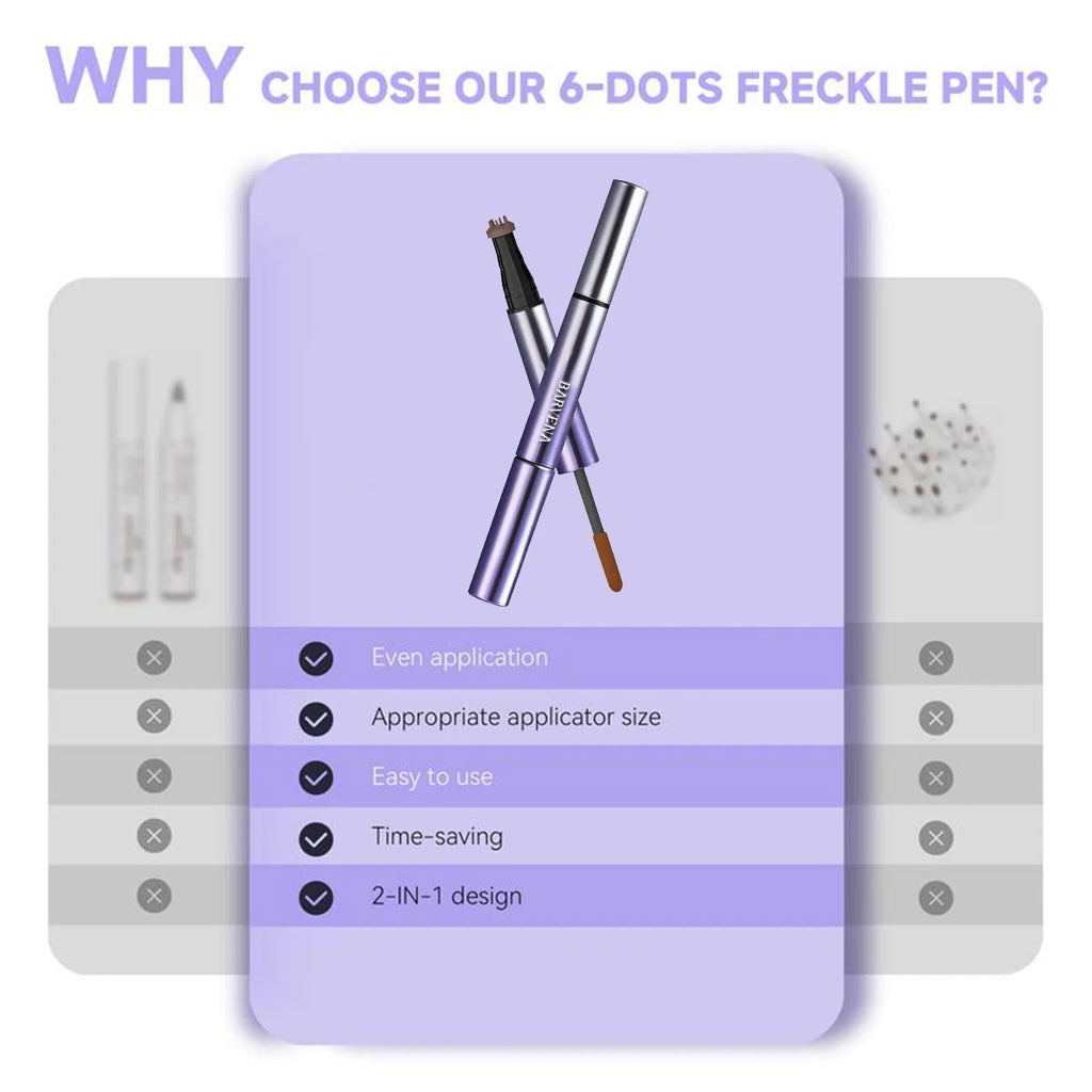 Double-headed eyebrow pencil with cream shaping tip and pencil tip in black and brown colour options