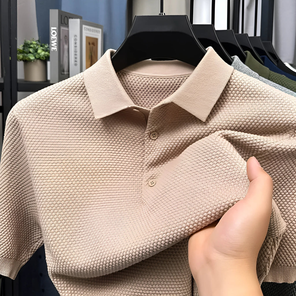 Men's loose fit cotton short sleeve pullover sweater in various colours and sizes