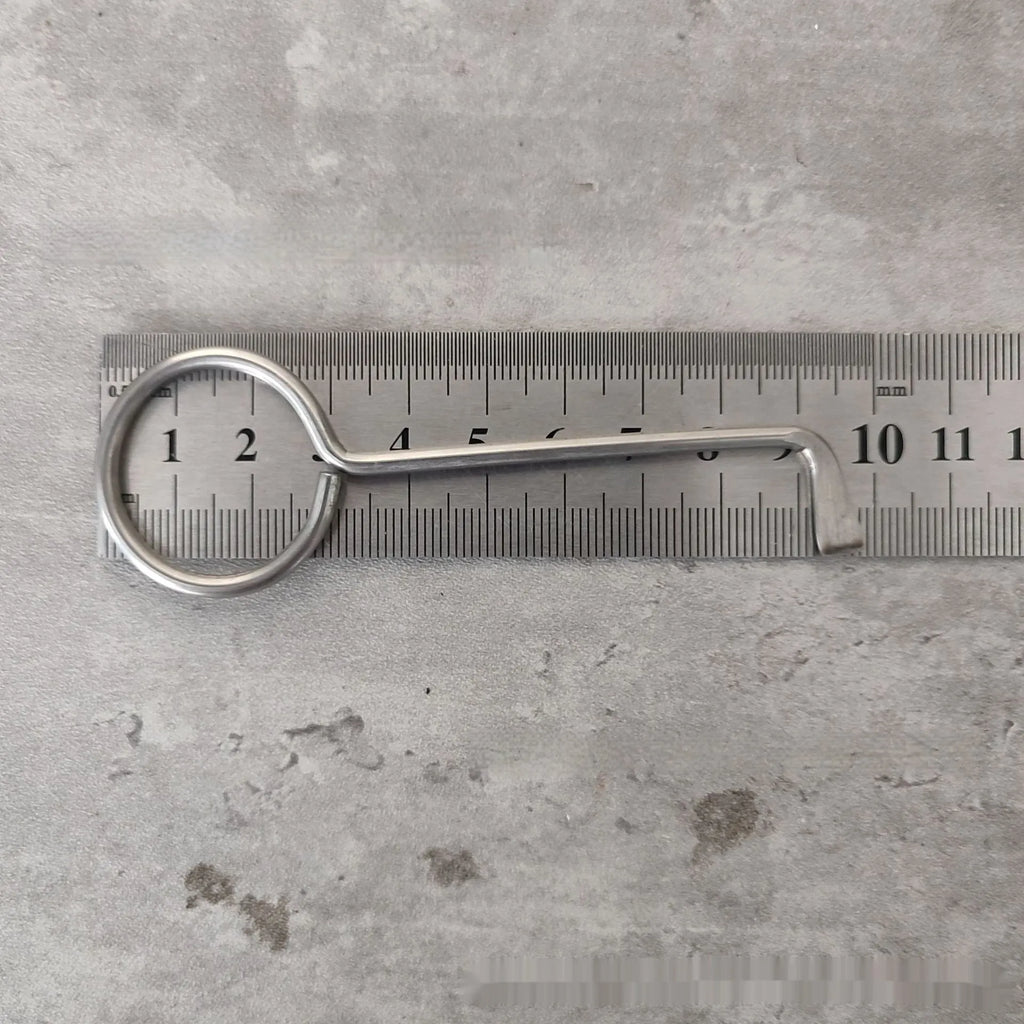 Two alloy wrench tools from portable household repair set