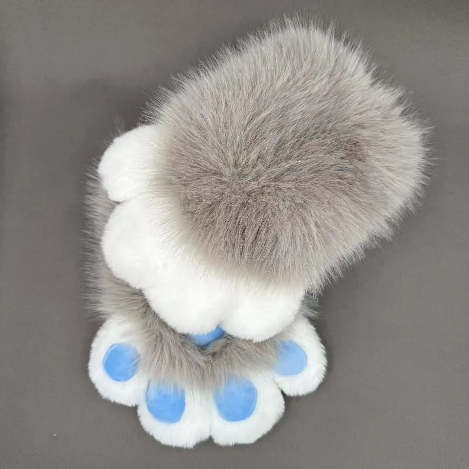 Colourful animal claw cosplay gloves in nylon material showing multiple colour options