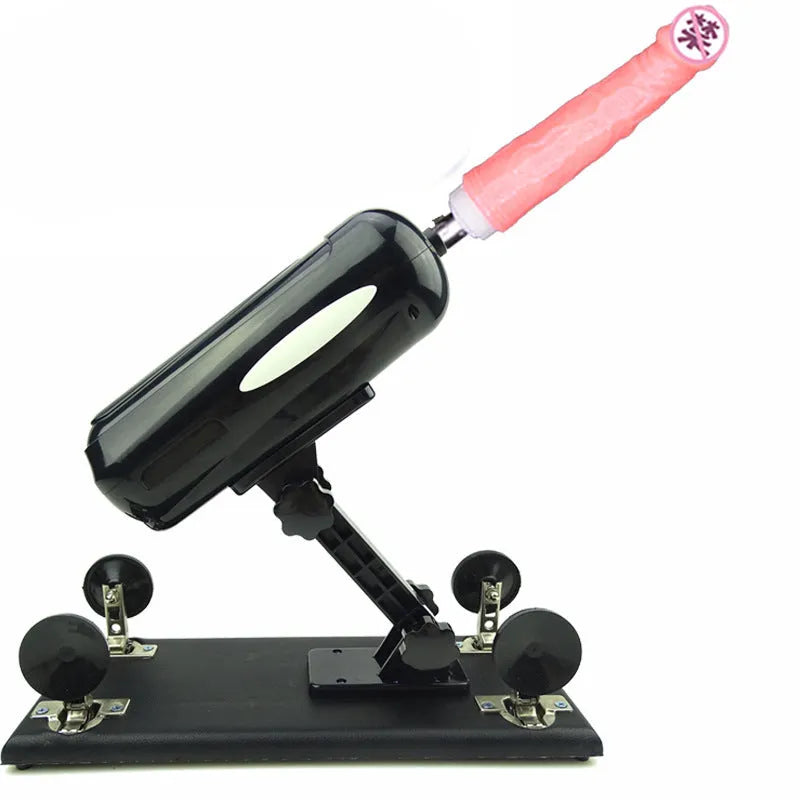 Bobb women's automatic telescopic thrusting sex tool in purple PVC material