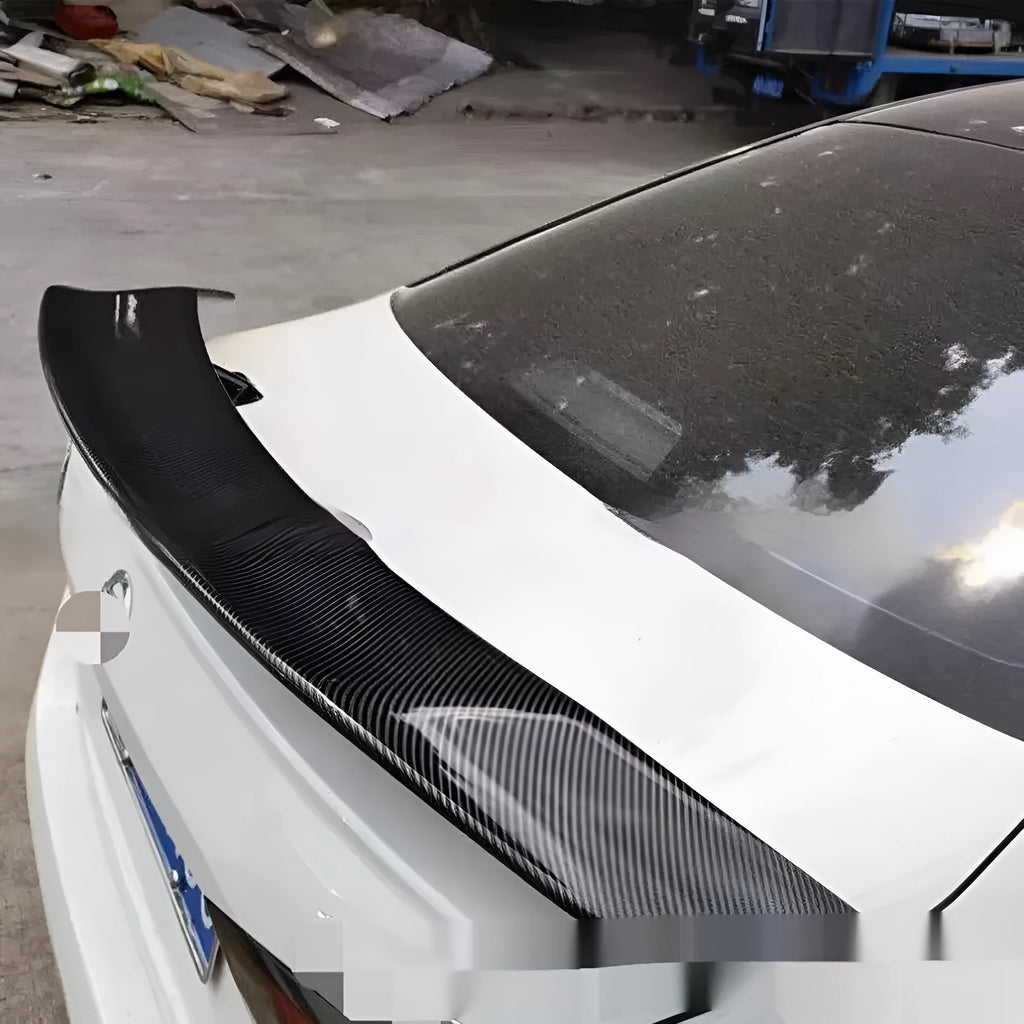 Universal punch-free ABS plastic car spoiler tail wing in multiple colour options