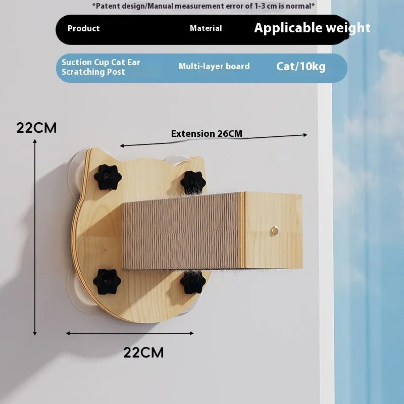 Space capsule suspended cat climbing frame with sisal scratching surfaces
