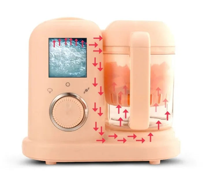 Green baby food processor with steamer and blender functions, 10-litre capacity