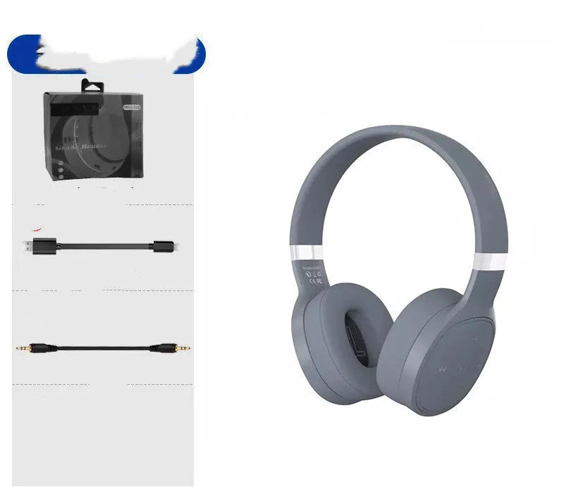 Wireless Bluetooth headset with long battery life in white colour option, head-mounted design