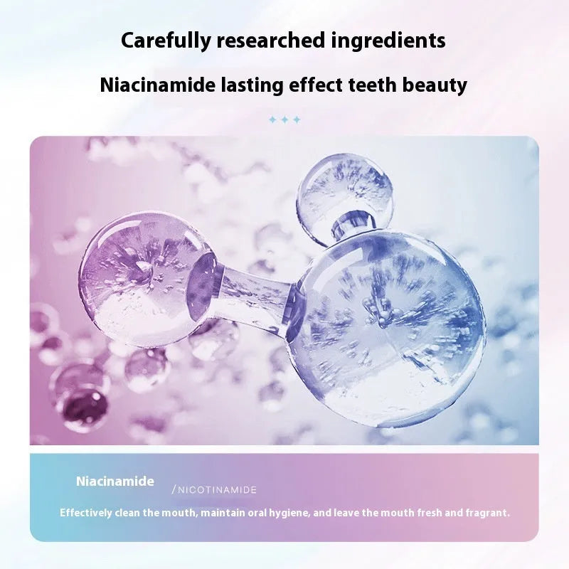 Nicotinamide dazzling white toothpaste 100g tube for adult oral care and teeth whitening