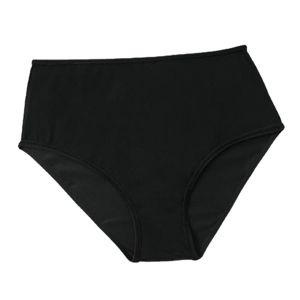 High waist double-layer printed swimsuit in polyester fabric with Black and Coconut Tree colour options