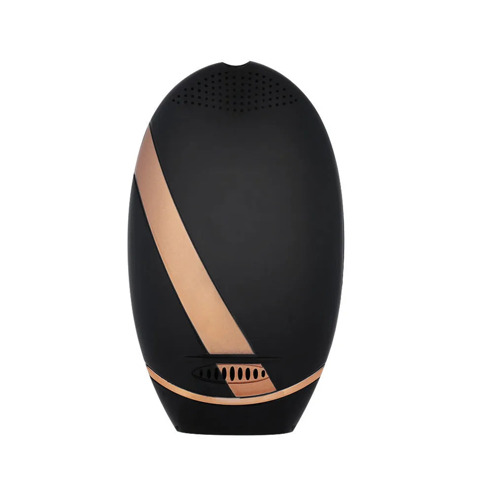 Black beauty laser hair removal machine with IPL technology, ABS body, 14 cm length, for home use on legs and face