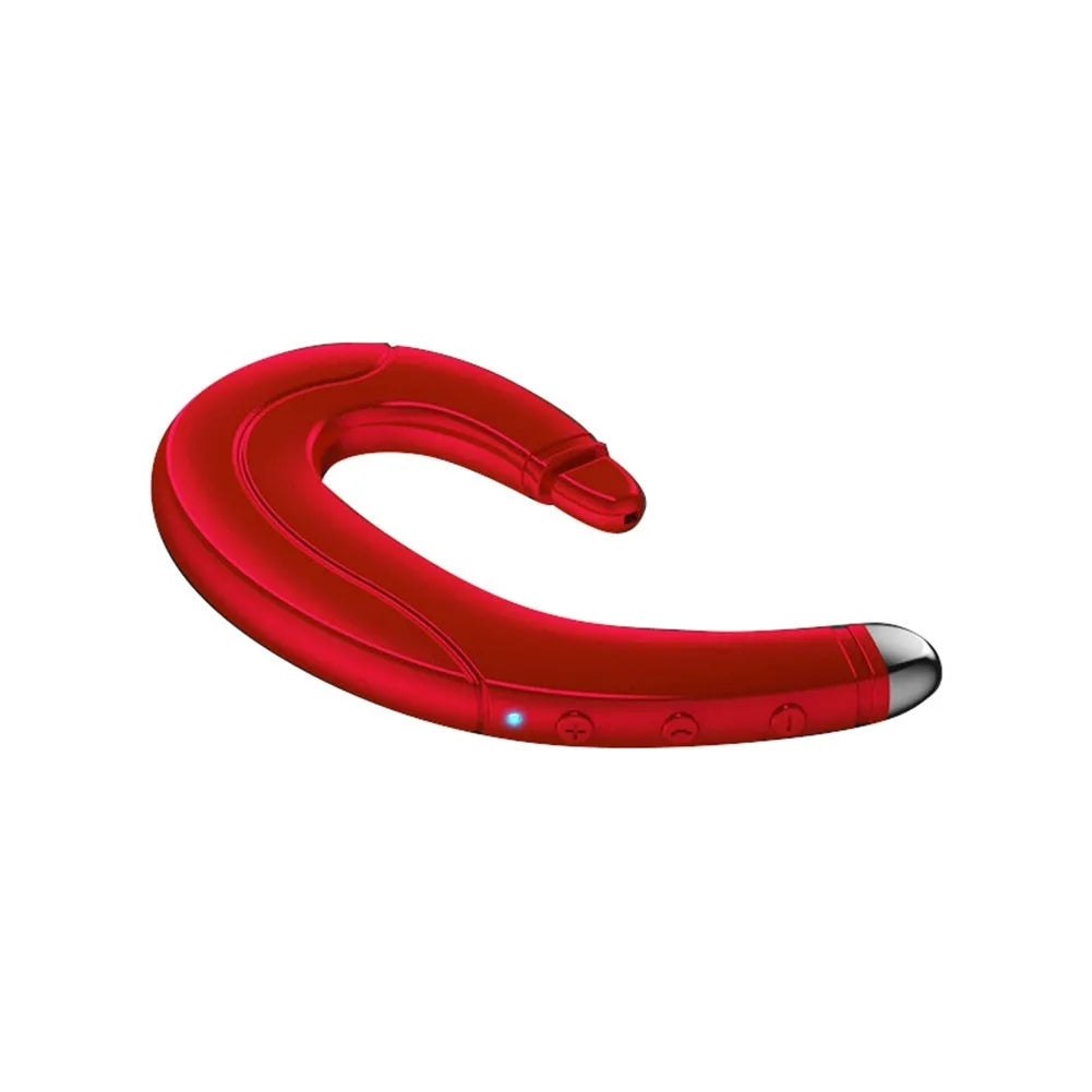Single ear Bluetooth driving headset in black, blue or red with wireless connectivity