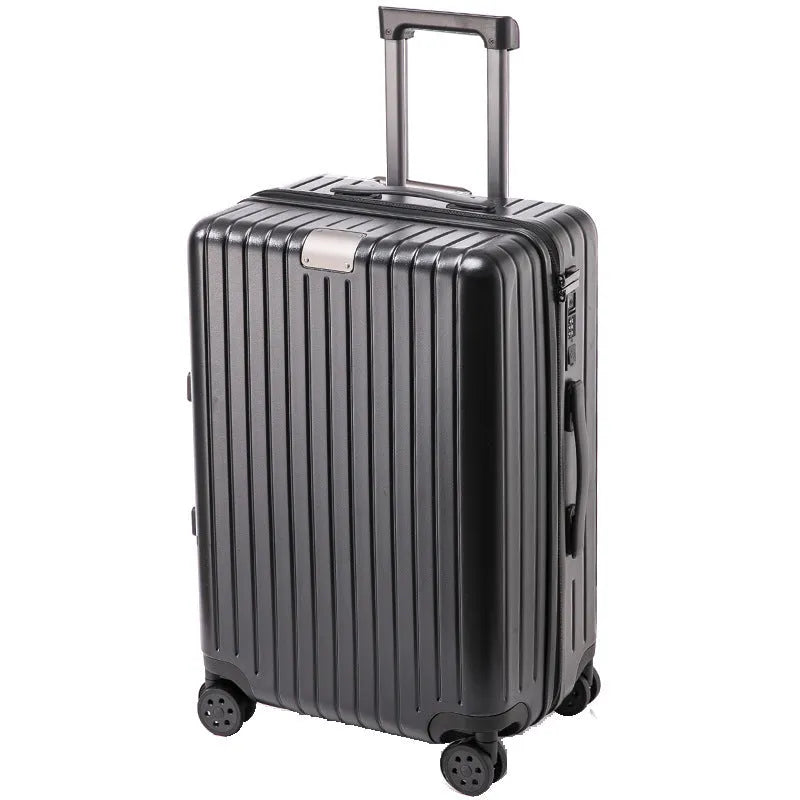 PC travel universal wheel suitcase in solid colour with dry wet separation, 20 inch size