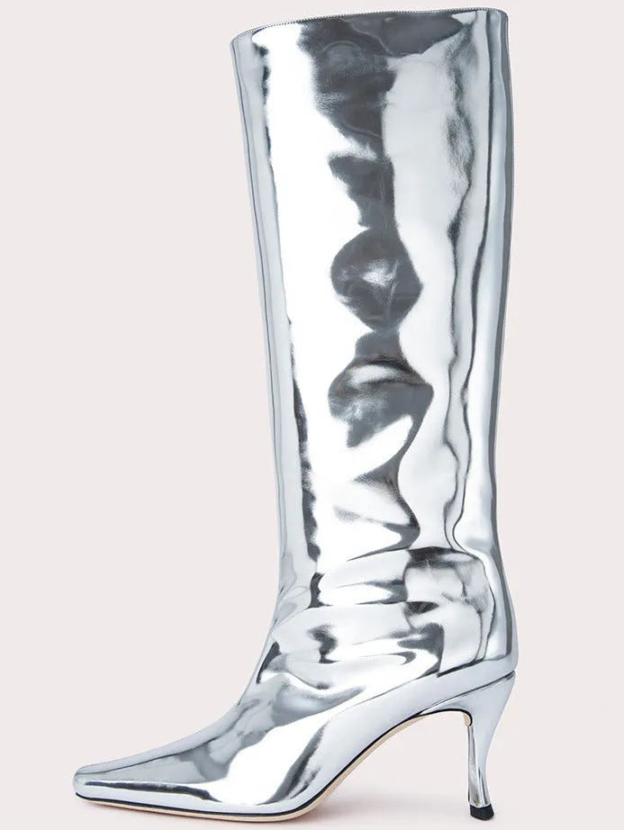 Women's square toe ankle cowboy boots in microfiber, shown in multiple colours including black, grey, and snake pattern.