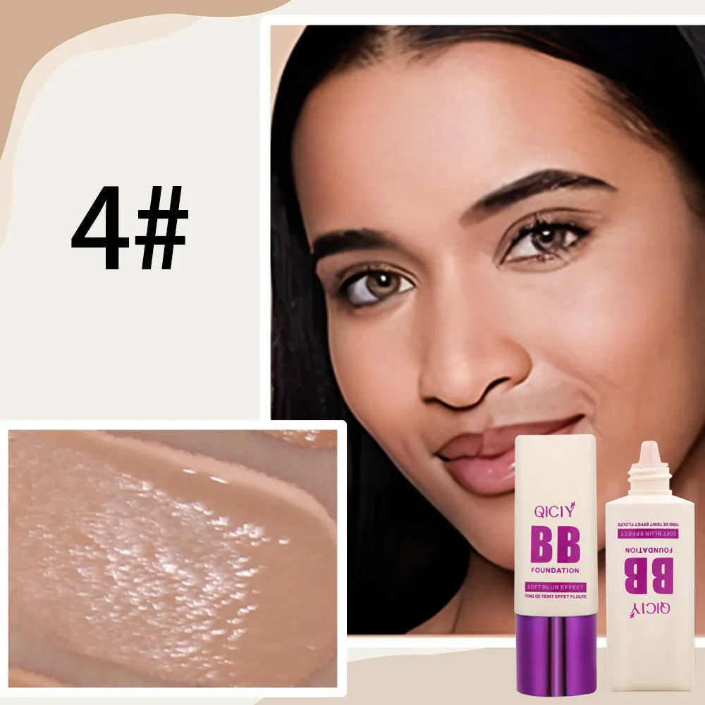 Feeding bottle BB cream liquid foundation concealer in 10 colour shades for brightening and repair