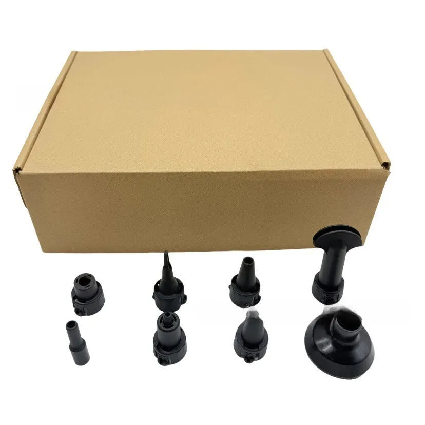 Lithium battery handheld air dust cleaner with bare metal head and dust exhaust apparatus