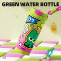 Green vacuum insulated travel cup with stainless steel finish and 500ml capacity