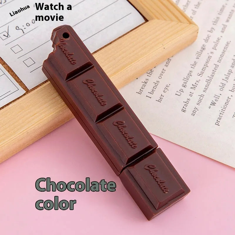 Chocolate ballpoint pen with 0.5mm tip in creative simulation food design