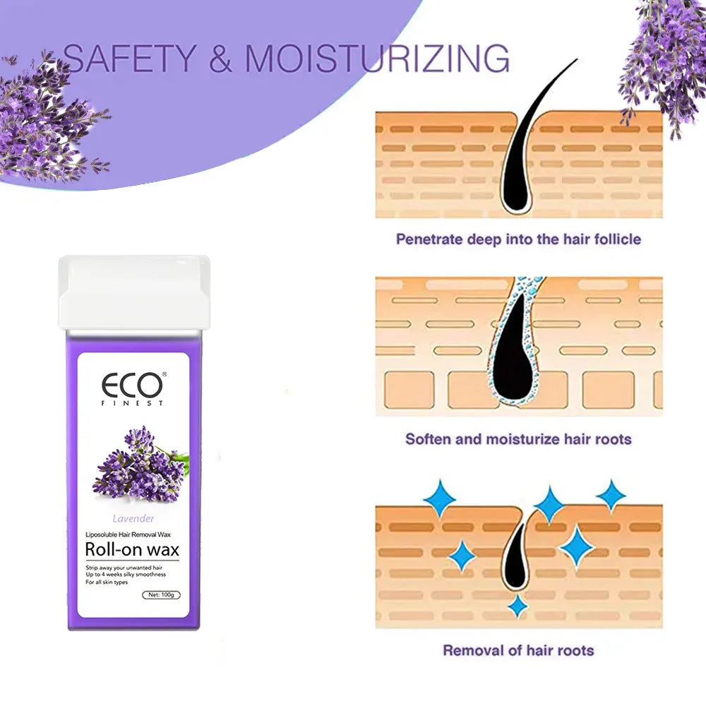 Lavender hair removal wax cream for whole body use on all skin types