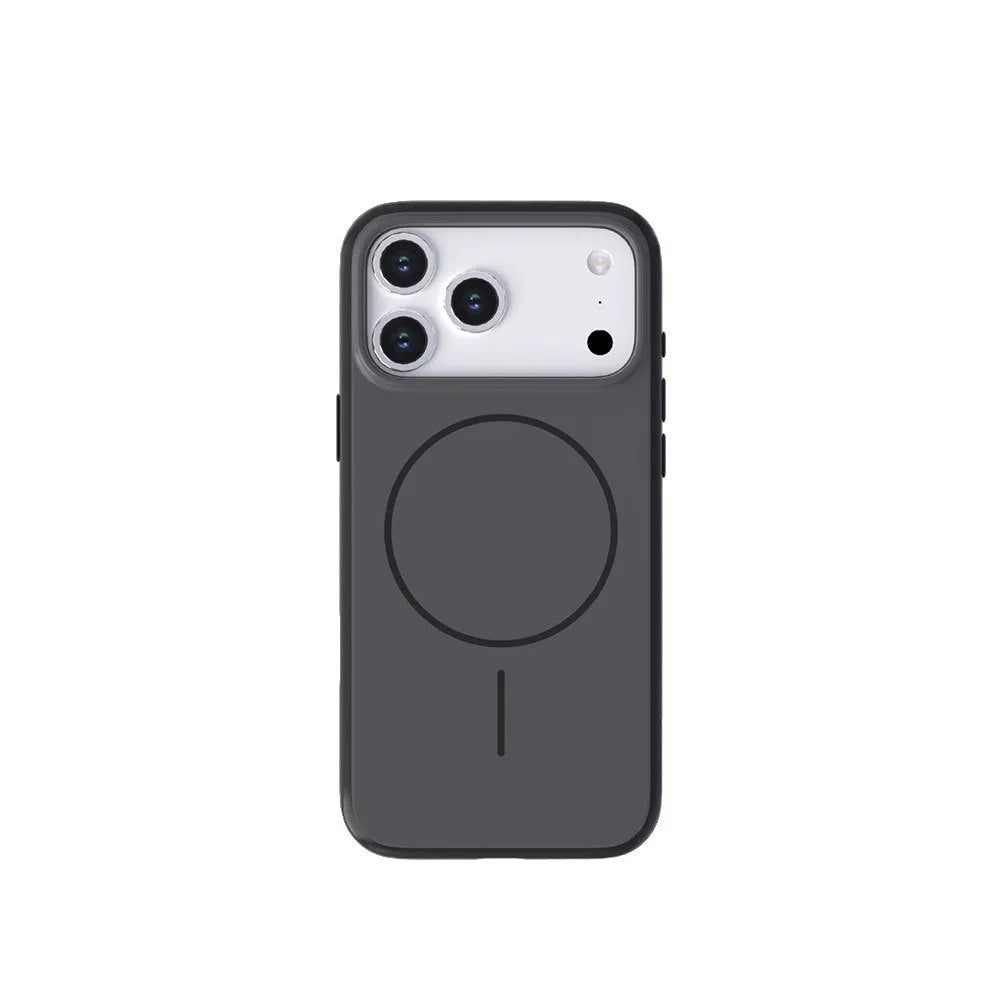 Magnetic silicone phone case for iPhone 17 series in six colour options, matte finish, shockproof design