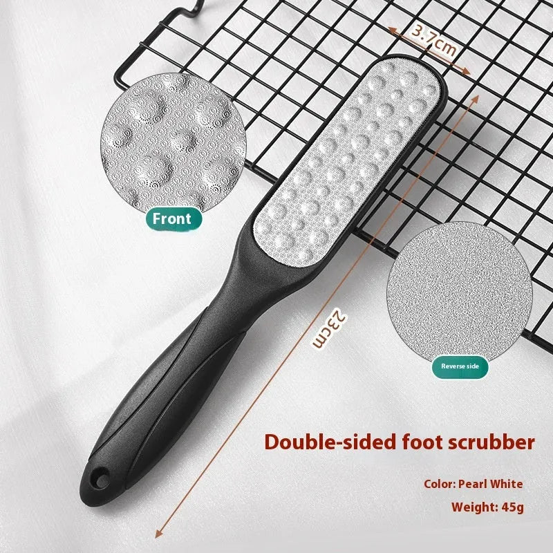 Stainless steel double-sided foot grinder for callus removal in OPP bag packaging