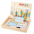 Montessori children's wooden walking digital toy in wood colour for early childhood education