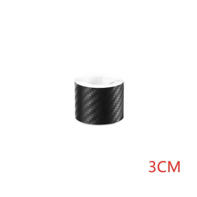 Matte carbon fibre pattern roll for car door sill and bumper protection in various width options