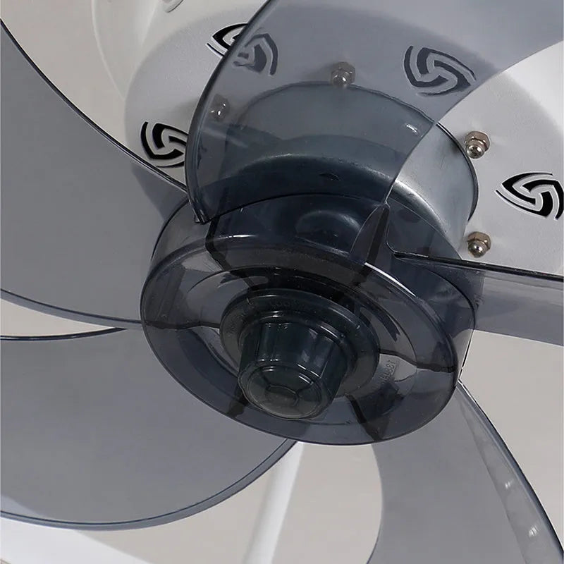 Nordic style remote control ceiling fan with LED light in a coffee gold finish.