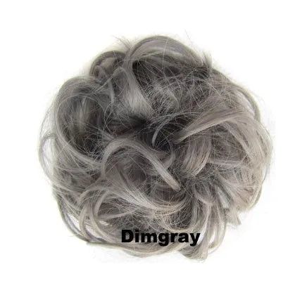 Hair ring adjustable wig band in burgundy colour on white background