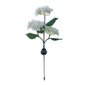 LED simulation festive lantern with hydrangea flower shape in blue, outdoor courtyard decoration with raw silk and PVC construction
