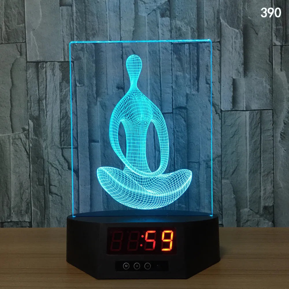 3D glowing electronic dolphin night light with remote control on table